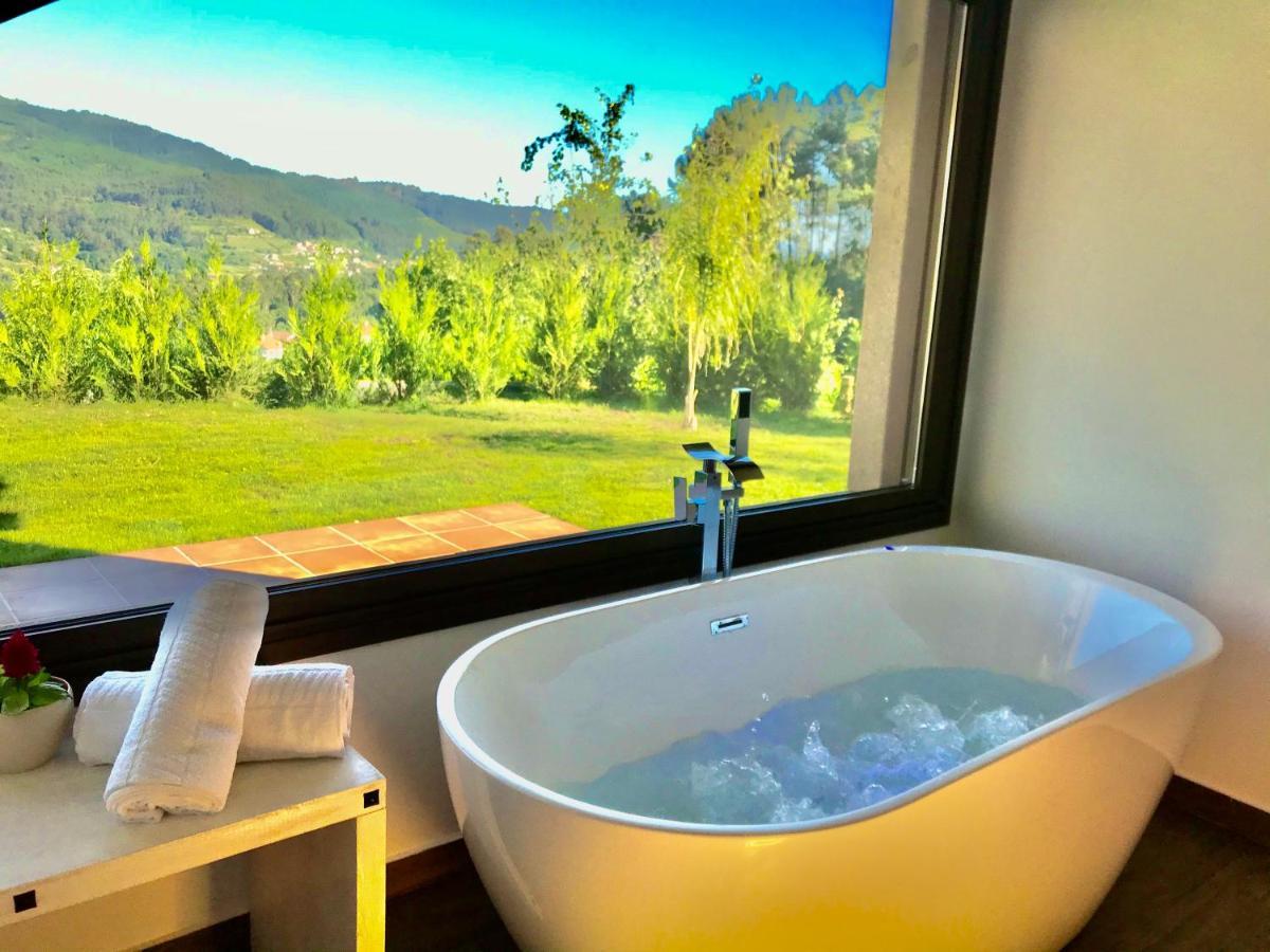 Casa Nueva De Vigo Rural Mos Con Jacuzzi Y Chimenea Para Escapada Romantica Exterior foto