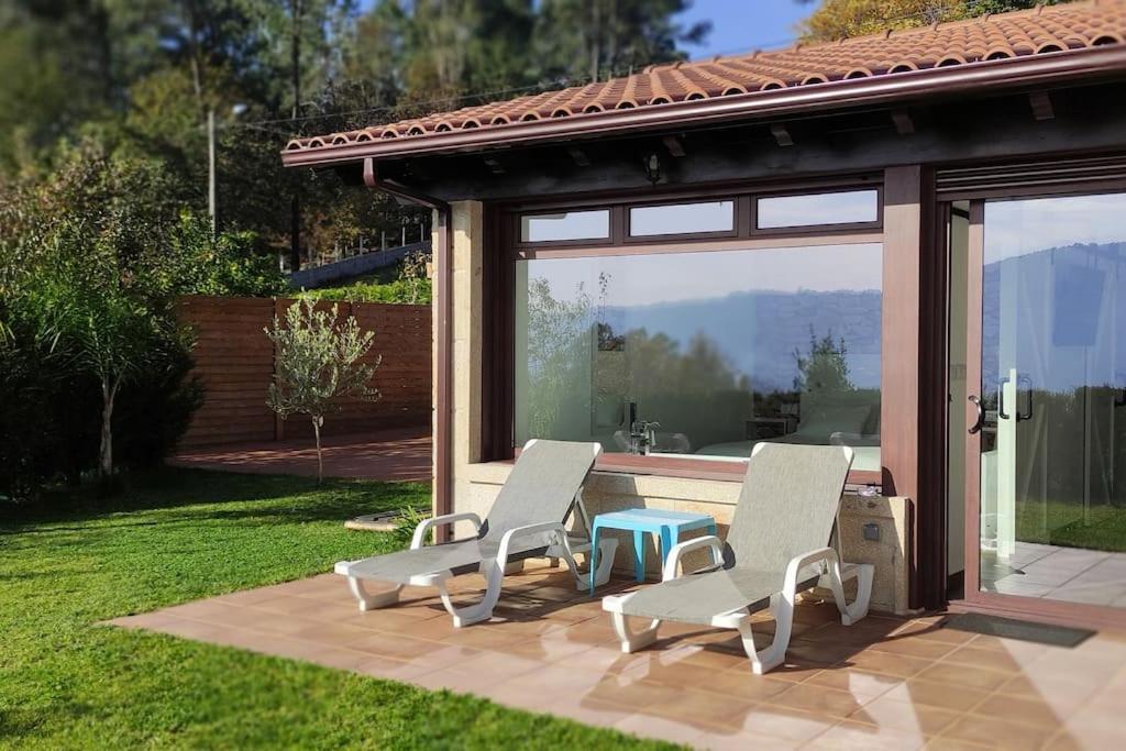 Casa Nueva De Vigo Rural Mos Con Jacuzzi Y Chimenea Para Escapada Romantica Exterior foto
